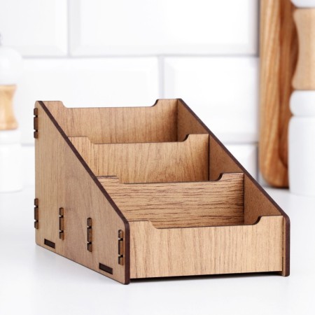 Wooden spice stand 15x10x10.8 cm-2
