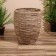 A set of wicker pots, 3 pcs, height 39x39x49 cm