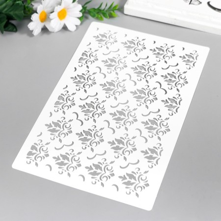 Plastic stencil "Wallpaper" 24x16 cm-1