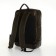 City backpack made of genuine leather with lightning, igermann, green color
