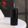 Candle cylinder, 5x11.5 cm, set 3 pcs, black
