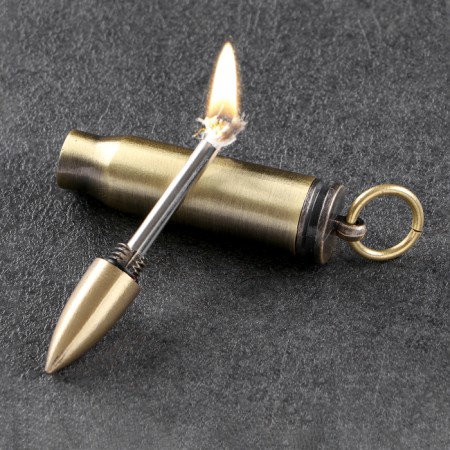 Eternal match "cartridge" tourist, with a ring, 8 cm