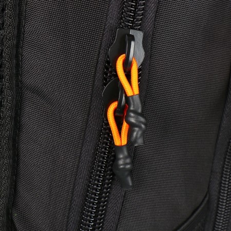 Youth backpack 42 x 31 x 22 cm, Grizzly, ergonomic back, laptop department, black/orange-9
