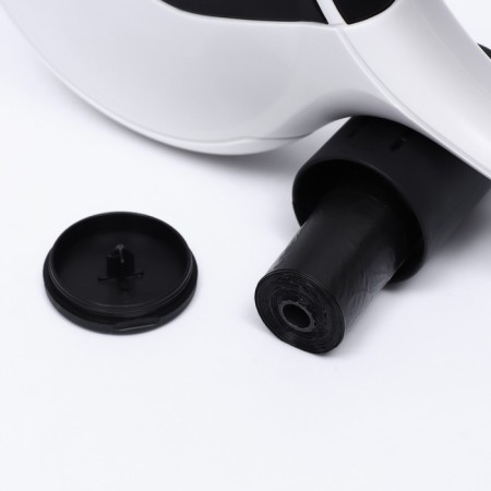 Diil roulette, 8 m, up to 50 kg, tape, rubberized pen, white with black-5