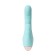 Vibrator with clitoral stimulant L’Eroina by Toyfa Crystal, silicone, blue color, 18.3 cm