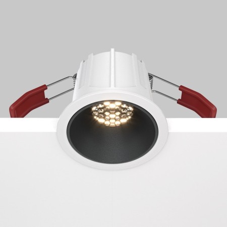 The built-in lamp Technical DL043-01-10W3K-D-RD-WB, LED, 10 W, 65x65x52 mm, 450 lm, 3000k, white-black-6