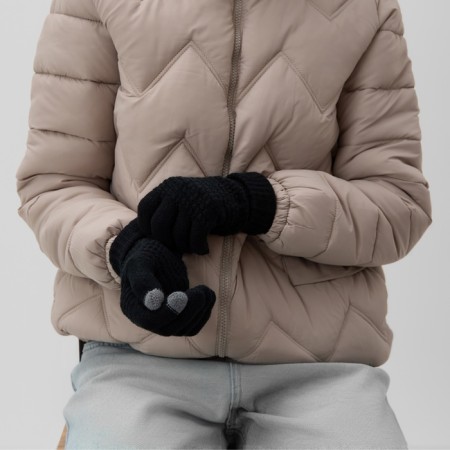Women's gloves minku 21 cm black-2