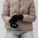 Women's gloves minku 21 cm black