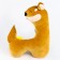 Soft toy "Fox", 45 cm, orange color