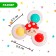 A set of spinners on the suction cup "Funny animals", 3 pcs.