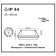 Built -in lamp Novotech, 50 W, GX5.3, 12 V, 65x65 mm, d = 65 mm, white