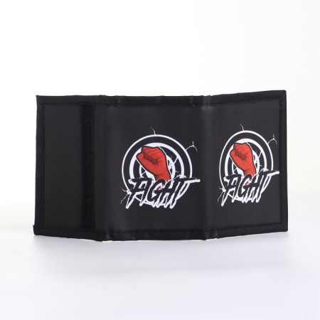 Children's wallet on Velcro "chosen", black color-3