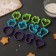 A set of forms for cutting the cookies “Fanta”, 13 pcs, h = 1.8 cm, color mix