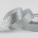 Decorative tape "Squeezes", 25 mm × 9.1 ± 0.5 m, silver color