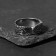 The ring "yin-yang", the color is black silver, dimensionless