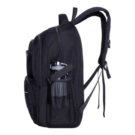 Youth backpack 48 x 32 x 18 cm, ergonomic back, Merlin, XS9232 Black-1