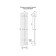 Terminus quatro electric heated towel rail "Prof", 1200x210 mm, Black Muar