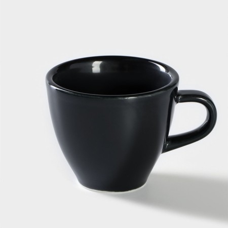 Porcelain coffee coffee "Watercolor", 70 ml, black color