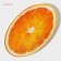 Glass Serving Oval Dula "Juicy Orange", 24.5 × 15 cm, Orange color