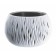 Kashpo for flowers, 20.75 l, white color, 2 objects, Sandy Bowl