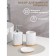 A set of accessories for the bathroom "Marble", 3 items (soap dish, dispenser 230 ml, glass)