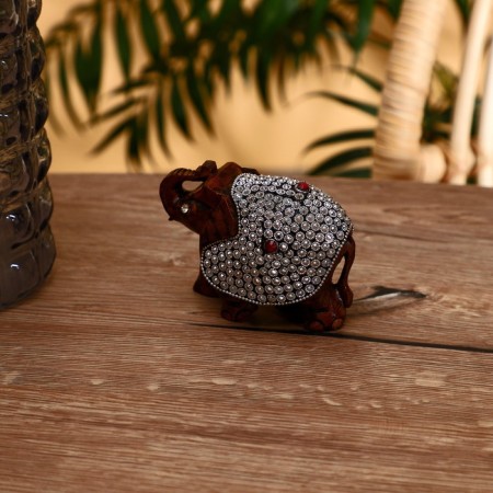 Souvenir "Elephant" wood 8 cm-2