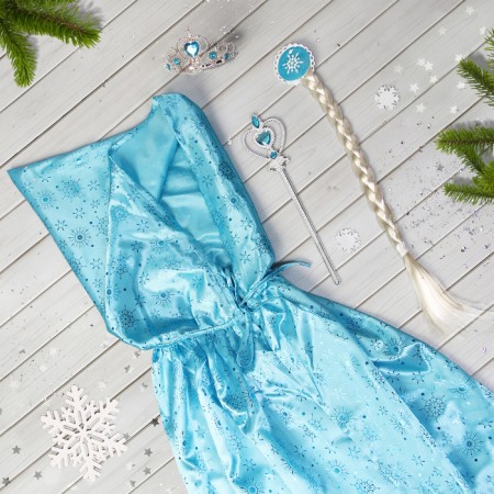 Elsa carnival set, Atlas, Spit, Rod, Crown, Length 85 cm-3