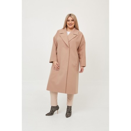 Female coat, size 58, beige color-1