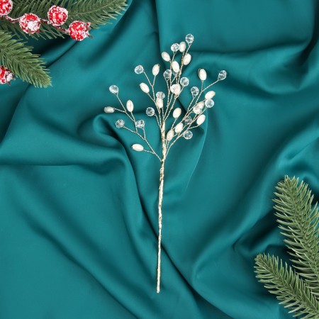 Decor "Crystal Tale" 25 cm, twig