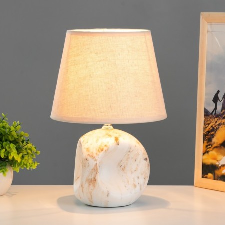 Lamp table ceramics E14 40W 220V "Sand time" under marble 30x19.5x19.5 cm Risalux-1