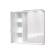 Mirror cabinet for bathroom dominoes Optima 65, with backlight, left glossy