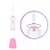 Irrigator KitFort KT-2958-1, portable, 200 ml, 4 modes, 3 nozzles, from battery, white-pink