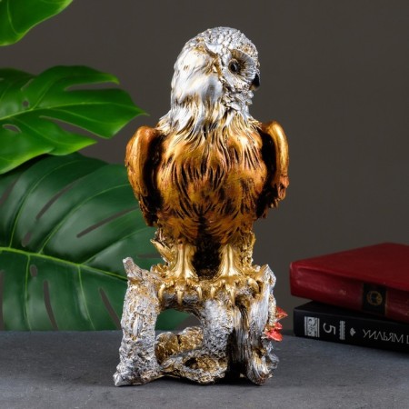 Figure "Owl on the snag" bronze, 30cm-1