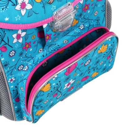 School satchel on the castle, 37 x 25 x 14 cm, Erich Krause Ergoline 15l, Flower Sheep 56763-8