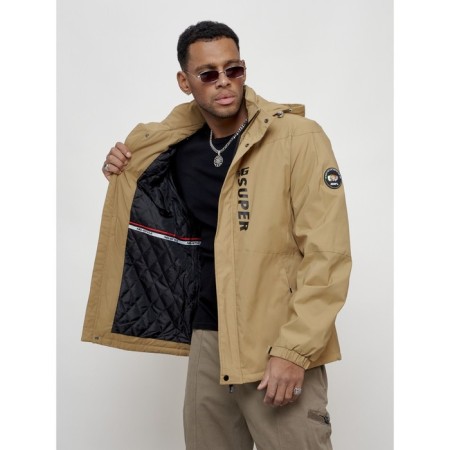 Sports male jacket, size 50, beige color-9
