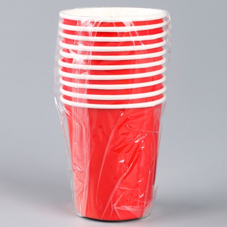 A single -single glass, plain, red color, 205 ml-2