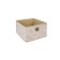 Storage box "Leaves", 28x28x18 cm, beige