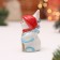 Souvenir "Snowman", underglaze painting, 5x3x7 cm