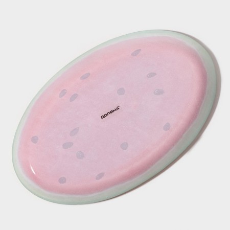 Glass Serving Oval Dolyana "Sweet watermelon", 24.5 × 15 cm, red color-5