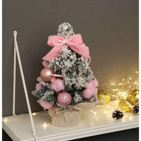 Christmas tree decor "Surprise in the bag" 31x17 cm, pink