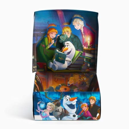 Gift folding box with 3D, cold heart, 15x15x7 cm-3