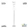 Citilux "Jamini" CL229911, 20.5x20.5x157 cm, 1x32W, LED, Gray Color