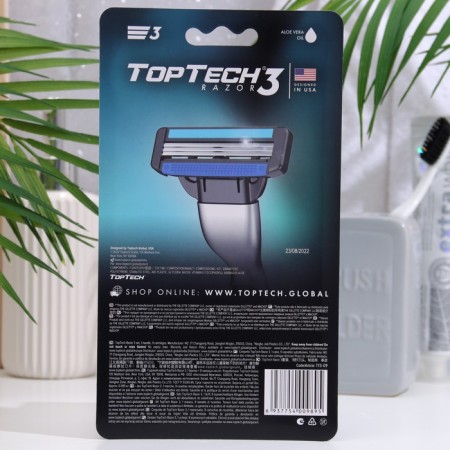 The annual set of Toptech Razor 3, 1 razor, 9 interchangeable cassettes (compared with Gillette Fusion)-2