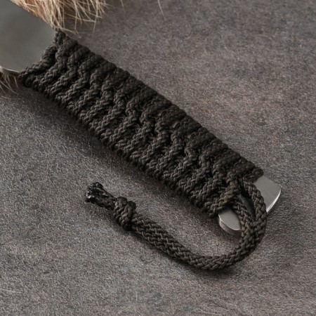 Нож кавказский "Диверсант" с ножнами, сталь - 65х13, рукоять - шнуровка-2