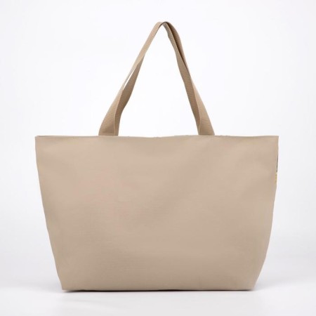 Beach bag, lightning department, beige color-1