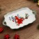 New Year! New Year's ceramic "Snegier" dish, 23x13x2.5 cm, white color