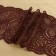 Lace elastic fabric, 180 mm × 2.7 ± 0.5 m, chocolate color