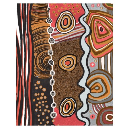 Pillow Golk "African abstraction, decorative, size 16x45 cm-1