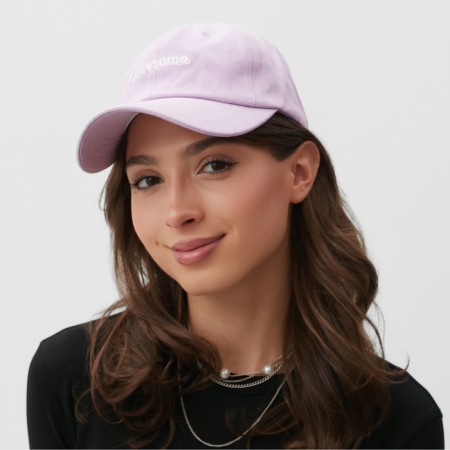 Women's cap "Awesome" minku, purple color, rr 58