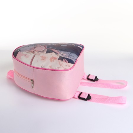 Children's backpack on the zipper "chosen", the color is pink-4